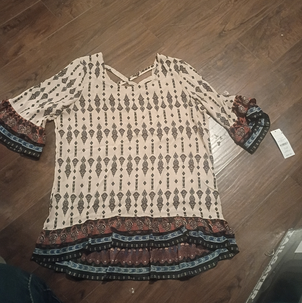 Bohemian Print Women's Top